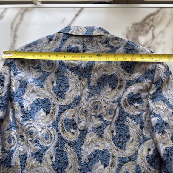 Men’s  Sports Coat, Paisley and Gray.  Size 42 Reg - slim fit NWT - Picture 12 of 12